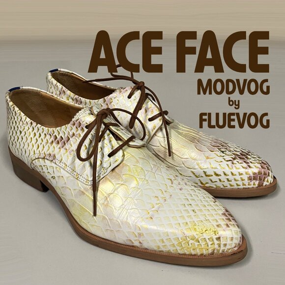 *Barely Worn* 2019 Fluevog Modvog ACE FACE! Snake, Size Men's 5 (Women's 8.5)! - Picture 1 of 13
